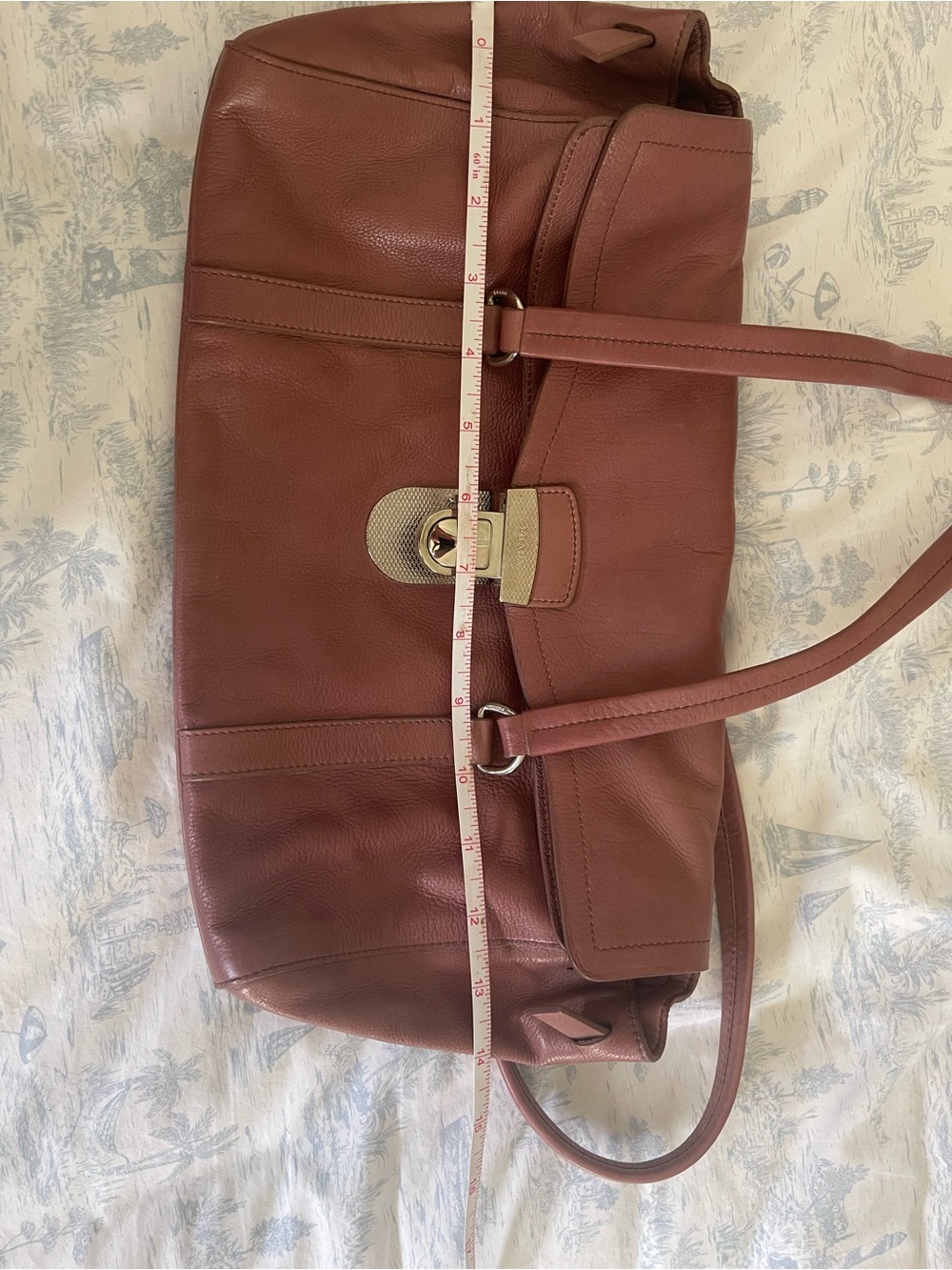 Prada Tan Leather Shoulder Bag - Picture 10 of 12